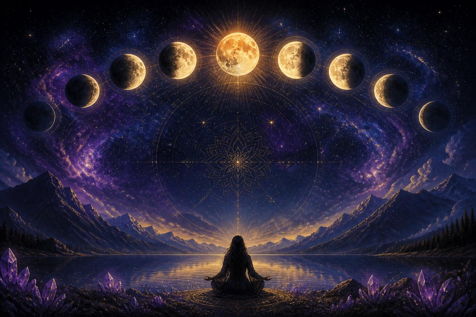 The Lunar Cycle: New Moon to Full Moon Rituals